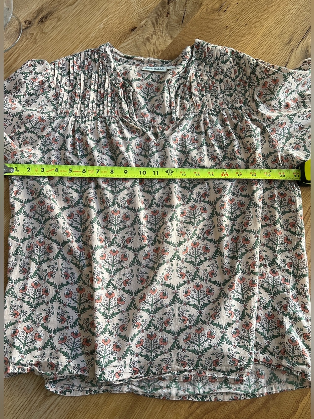 ROLLER RABBIT BOHO 100% COTTON TOP, SIZE L. - Picture 11 of 13